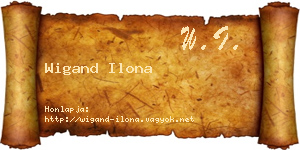 Wigand Ilona névjegykártya
